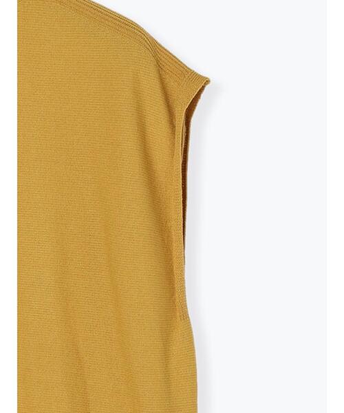 Te chichi TERRASSE（テチチテラス）の「ボートネックフレンチスリーブニット（ニット/セーター・レディース・ネイビー/グレー/マスタード・ﾌﾘ-）」の13枚目の写真