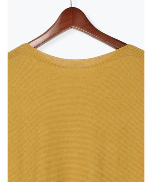 Te chichi TERRASSE（テチチテラス）の「ボートネックフレンチスリーブニット（ニット/セーター・レディース・ネイビー/グレー/マスタード・ﾌﾘ-）」の15枚目の写真