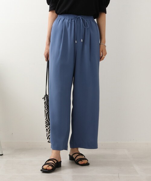 DRESKIP（ドレスキップ）の「◆【接触冷感/UV/セットアップ可】ドライタッチ イージーワイドパンツ（その他パンツ・レディース・ブラック/カーキ/ブルー/キャメル・02/03）」の18枚目の写真