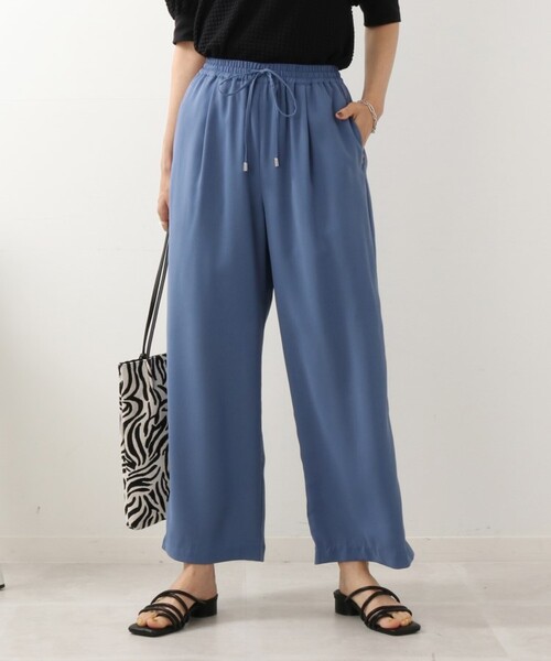 DRESKIP（ドレスキップ）の「◆【接触冷感/UV/セットアップ可】ドライタッチ イージーワイドパンツ（その他パンツ・レディース・ブラック/カーキ/ブルー/キャメル・02/03）」の9枚目の写真