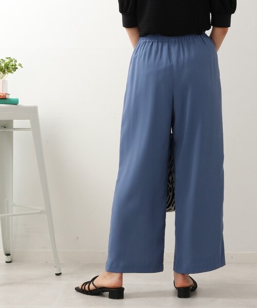 DRESKIP（ドレスキップ）の「◆【接触冷感/UV/セットアップ可】ドライタッチ イージーワイドパンツ（その他パンツ・レディース・ブラック/カーキ/ブルー/キャメル・02/03）」の5枚目の写真