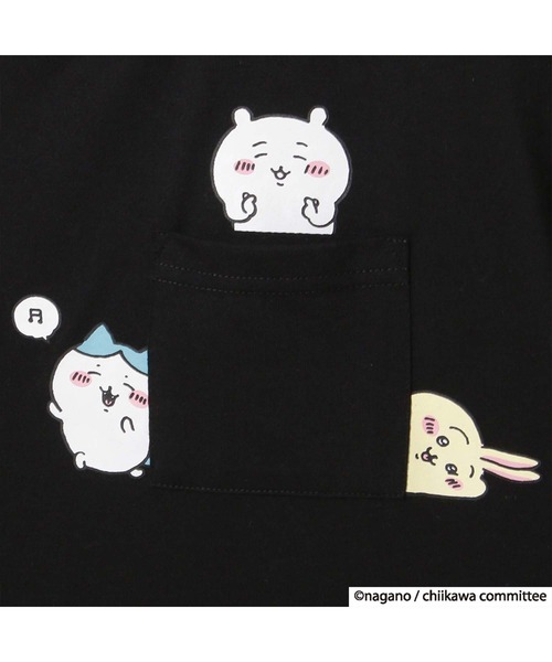 JEANS MATE（ジーンズメイト）の「【別注】ちいかわ　ラウントカットプリントTシャツ（Tシャツ/カットソー・レディース・ブラック/グリーン/ベージュ/パープル・FREE）」の15枚目の写真