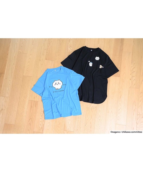 JEANS MATE（ジーンズメイト）の「【別注】ちいかわ　ラウントカットプリントTシャツ（Tシャツ/カットソー・レディース・ブラック/グリーン/ベージュ/パープル・FREE）」の14枚目の写真