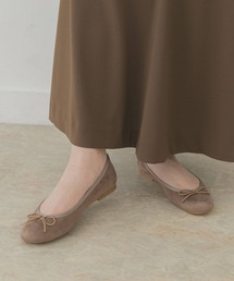 RODE SKO | 【井桁弘恵さん着用】『MADE IN JAPAN』スエード調ベーシックバレエ(バレエシューズ)