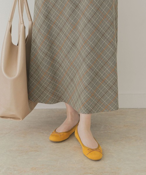 RODE SKO（ロデスコ）の「『MADE IN JAPAN』スエード調ベーシックバレエ（バレエシューズ・レディース・ブラック/アニマル/ベージュ系その他/オレンジ/マスタード・37/36/35/39/38）」の8枚目の写真