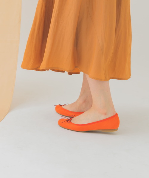 RODE SKO（ロデスコ）の「『MADE IN JAPAN』スエード調ベーシックバレエ（バレエシューズ・レディース・ブラック/アニマル/ベージュ系その他/オレンジ/マスタード・37/36/35/39/38）」の20枚目の写真