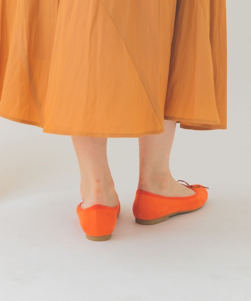 RODE SKO（ロデスコ）の「『MADE IN JAPAN』スエード調ベーシックバレエ（バレエシューズ・レディース・ブラック/アニマル/ベージュ系その他/オレンジ/マスタード・37/36/35/39/38）」の19枚目の写真