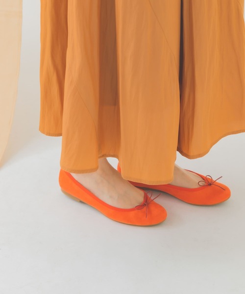 RODE SKO（ロデスコ）の「『MADE IN JAPAN』スエード調ベーシックバレエ（バレエシューズ・レディース・ブラック/アニマル/ベージュ系その他/オレンジ/マスタード・37/36/35/39/38）」の17枚目の写真