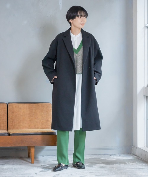 LEPSIM（レプシィム）の「12ゲージ満たされリブニットパンツ　295095（その他パンツ・レディース・グリーン/キナリ/ライム/ブラック/ブラウン・FREE）」の18枚目の写真