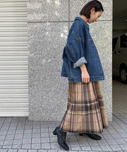 URBAN RESEARCH DOORS（アーバンリサーチドアーズ）の「チェックプリーツスカート（スカート・レディース・グレー系その他/ブラウン系その他/ベージュ系その他・MEDIUM）」の7枚目の写真