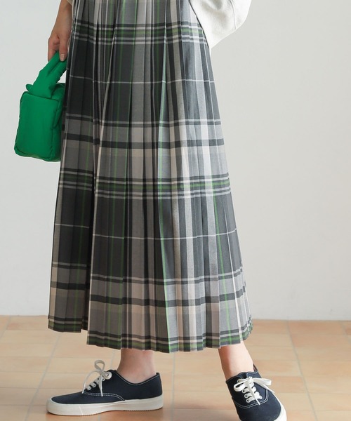 URBAN RESEARCH DOORS（アーバンリサーチドアーズ）の「チェックプリーツスカート（スカート・レディース・グレー系その他/ブラウン系その他/ベージュ系その他・MEDIUM）」の22枚目の写真