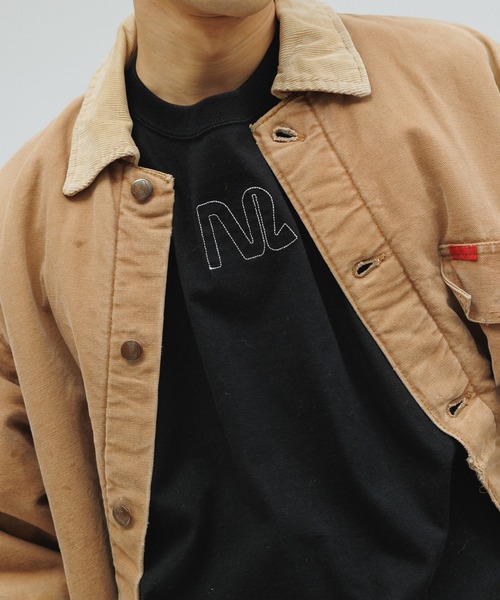 M TO R（ムウトアール）の「［TOPS］M(ムウ) x Cordova SPORTSWEAR LOGO S/S TEE（Tシャツ/カットソー・レディース・ホワイト/ブラック・38/34）」の2枚目の写真