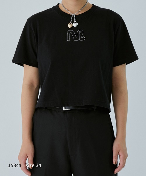 M TO R（ムウトアール）の「［TOPS］M(ムウ) x Cordova SPORTSWEAR LOGO S/S TEE（Tシャツ/カットソー・レディース・ホワイト/ブラック・38/34）」の11枚目の写真