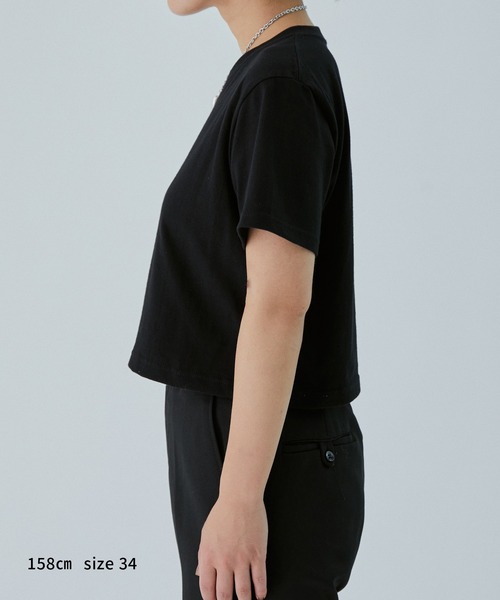 M TO R（ムウトアール）の「［TOPS］M(ムウ) x Cordova SPORTSWEAR LOGO S/S TEE（Tシャツ/カットソー・レディース・ホワイト/ブラック・38/34）」の12枚目の写真