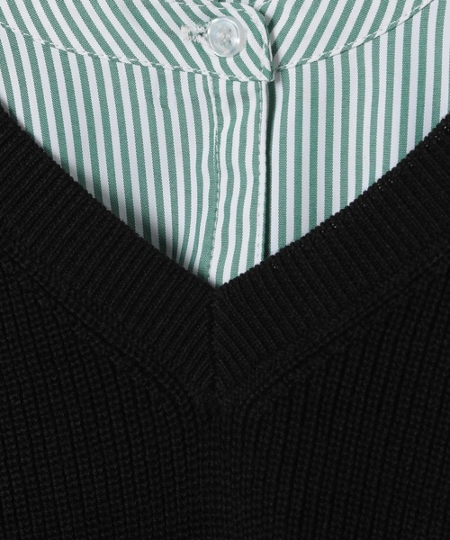 GLOBAL WORK（グローバルワーク）の「Vネックベストセットワンピース/295956（ワンピース・キッズ・ブラック/スカイブルー/グリーン系その他/ホワイト・120cm/100cm/130cm/150cm/110cm/160cm/140cm）」の10枚目の写真