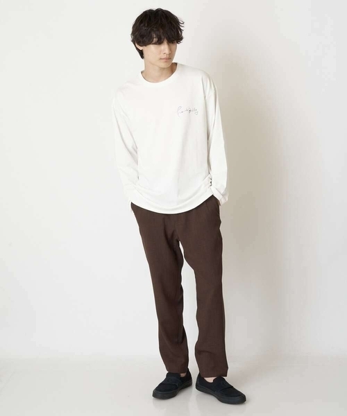 a.v.v(アーヴェヴェ)の「リライトイージーパンツ(セットアップ対応)(その他パンツ・メンズ・ダークブラウン/ブラック・46/50/48)」の4枚目の写真