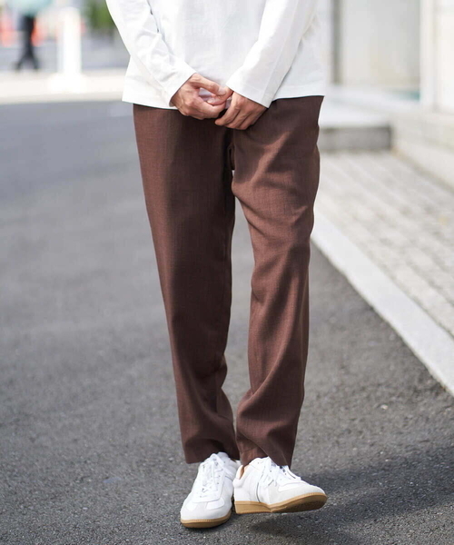 a.v.v(アーヴェヴェ)の「リライトイージーパンツ(セットアップ対応)(その他パンツ・メンズ・ダークブラウン/ブラック・46/50/48)」の20枚目の写真
