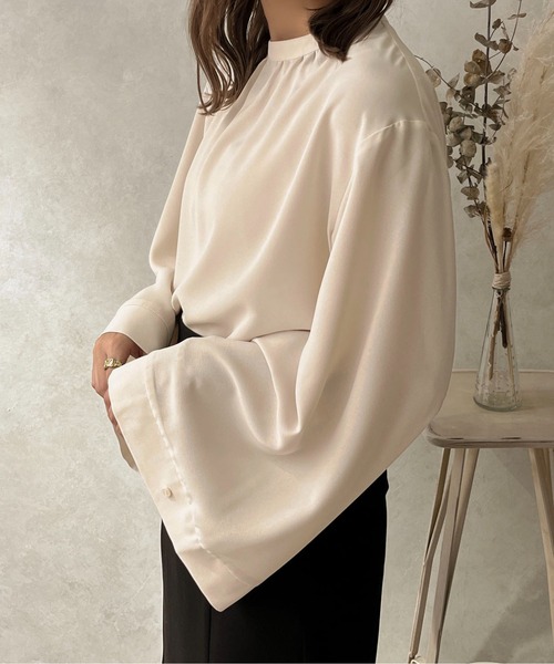 apres jour clair(アプレジュールクレア)の「【apres jour clair】2WAYスリーブブラウス【ZOZOTOWN限定アイテム】(シャツ/ブラウス・レディース・ベージュ/モカ/アイボリー・フリー/X-LARGE)」の6枚目の写真