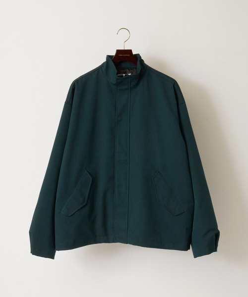 TRストレッチ　ルーズスリーブ　ボックスビッグシルエットショートスタンドブルゾン TRストレッチ ルーズスリーブ ボックスビッグシルエットショート