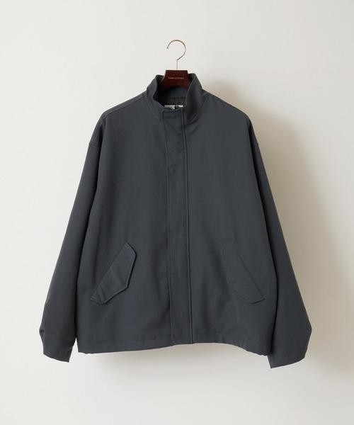 EMMA CLOTHES(エマクローズ)の「TRストレッチ ルーズスリーブ ボックスビッグシルエット ショートスタンドブルゾン EMMA CLOTHES(ブルゾン・メンズ・ミックスグレー/ブルー系その他/グリーン系その他・M/L)」の21枚目の写真