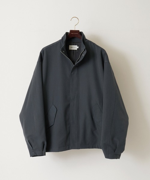 EMMA CLOTHES(エマクローズ)の「TRストレッチ ルーズスリーブ ボックスビッグシルエット ショートスタンドブルゾン EMMA CLOTHES(ブルゾン・メンズ・ミックスグレー/ブルー系その他/グリーン系その他・M/L)」の22枚目の写真
