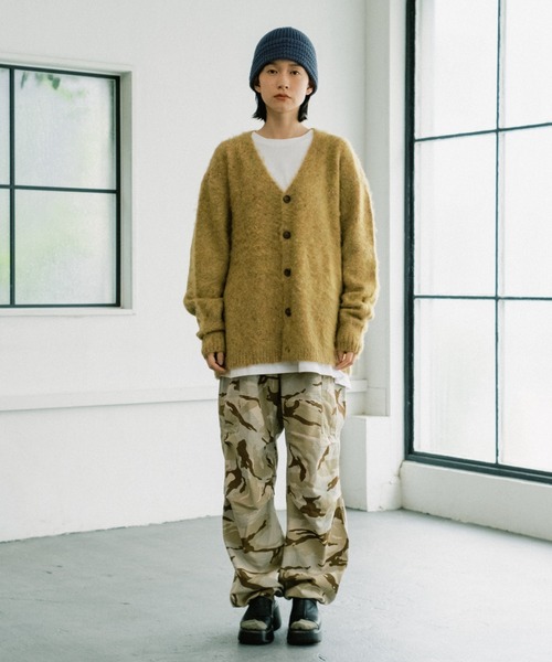 WHIMSIC(ウィムジック)の「【UNISEX】ミックスシャギーニットカーディガン(カーディガン/ボレロ・メンズ・ブラック/パープル/ピンク/イエロー/ブルー・FREE)」の16枚目の写真