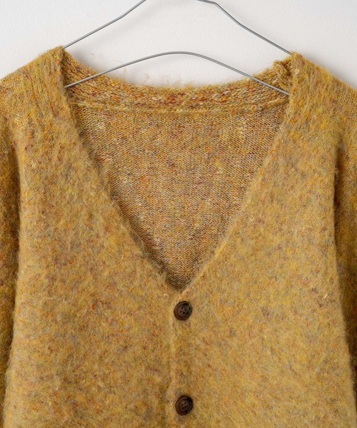 WHIMSIC(ウィムジック)の「【UNISEX】ミックスシャギーニットカーディガン(カーディガン/ボレロ・メンズ・ブラック/パープル/ピンク/イエロー/ブルー・FREE)」の14枚目の写真