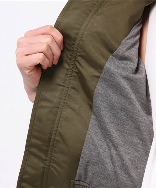 BEAMS LIGHTS Women's(ビームスライツ ウィメンズ)の「BEAMS LIGHTS / 撥水クロップド MA-1(ブルゾン・レディース・ブラック/オリーブ・36/38)」の11枚目の写真