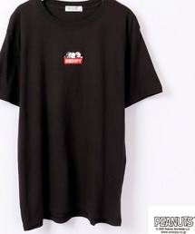 PEANUTS スヌーピー ボックスロゴ半袖Tシャツ