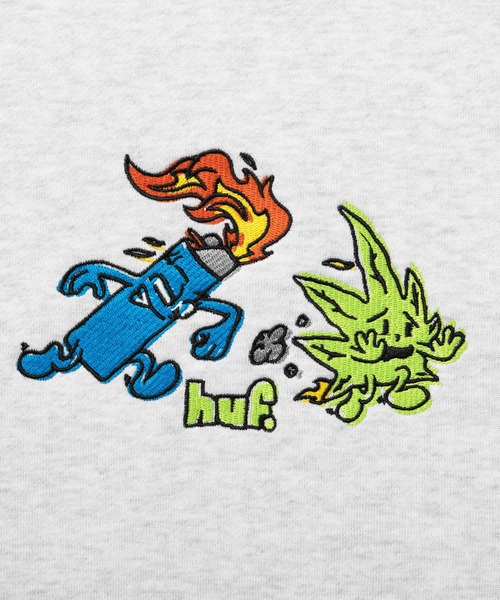 HUF（ハフ）の「FRENEMIES CREW / HUF フリースクルー スウェット（スウェット・メンズ・アッシュグレー/ブラック・SMALL/MEDIUM/LARGE/X-LARGE/XX-LARGE）」の13枚目の写真
