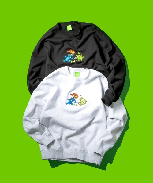 HUF（ハフ）の「FRENEMIES CREW / HUF フリースクルー スウェット（スウェット・メンズ・アッシュグレー/ブラック・SMALL/MEDIUM/LARGE/X-LARGE/XX-LARGE）」の14枚目の写真