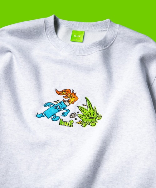 HUF（ハフ）の「FRENEMIES CREW / HUF フリースクルー スウェット（スウェット・メンズ・アッシュグレー/ブラック・SMALL/MEDIUM/LARGE/X-LARGE/XX-LARGE）」の15枚目の写真