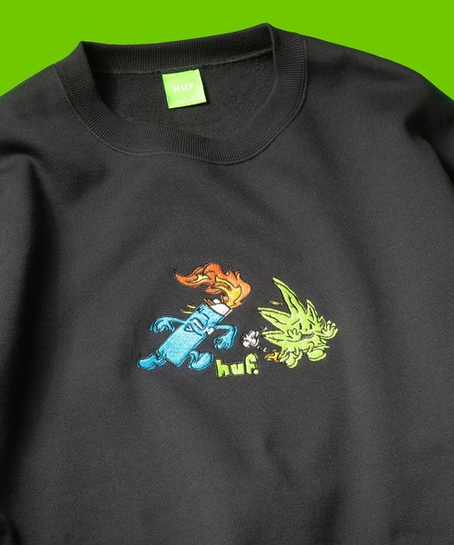 HUF（ハフ）の「FRENEMIES CREW / HUF フリースクルー スウェット（スウェット・メンズ・アッシュグレー/ブラック・SMALL/MEDIUM/LARGE/X-LARGE/XX-LARGE）」の16枚目の写真