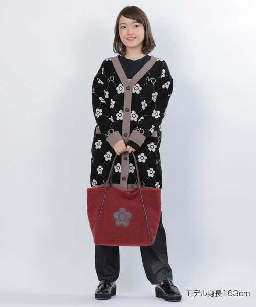 MARY QUANT マリークワント モノグラム ロゴ ニット 黒