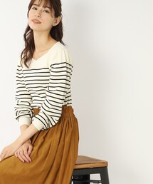 DRESKIP | 【洗える】首元柔らかシルエット！ハ－トネックニット(ニット/セーター)