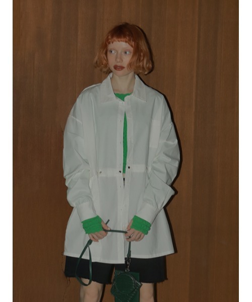 AMAIL（アマイル）の「Chameleon over shirt（シャツ/ブラウス・レディース・ホワイト/ブラック/ラベンダー・FREE）」の10枚目の写真