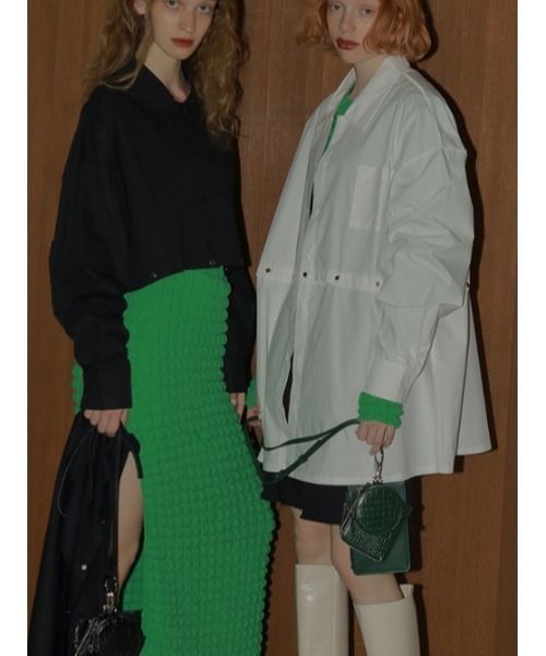 AMAIL（アマイル）の「Chameleon over shirt（シャツ/ブラウス・レディース・ホワイト/ブラック/ラベンダー・FREE）」の13枚目の写真