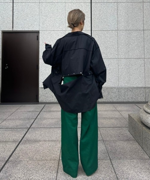 AMAIL（アマイル）の「Chameleon over shirt（シャツ/ブラウス・レディース・ホワイト/ブラック/ラベンダー・FREE）」の15枚目の写真