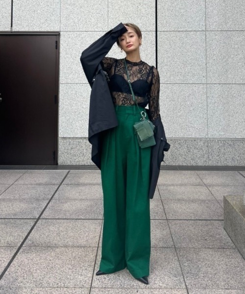 AMAIL（アマイル）の「Chameleon over shirt（シャツ/ブラウス・レディース・ホワイト/ブラック/ラベンダー・FREE）」の17枚目の写真