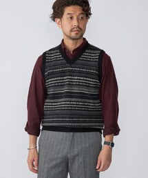 SHIPS | CC:10GG CASH FAIRISLE VN VEST(ベスト)