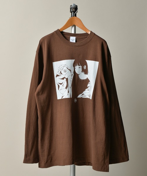 ONE DAY KMC (ワンデイケーエムシー)の「DEPROID / DEPROID× Itaru COFFEE L/S TEE(Tシャツ/カットソー・メンズ・バイオレット/サンドベージュ/ダークブラウン・FREE)」の1枚目の写真