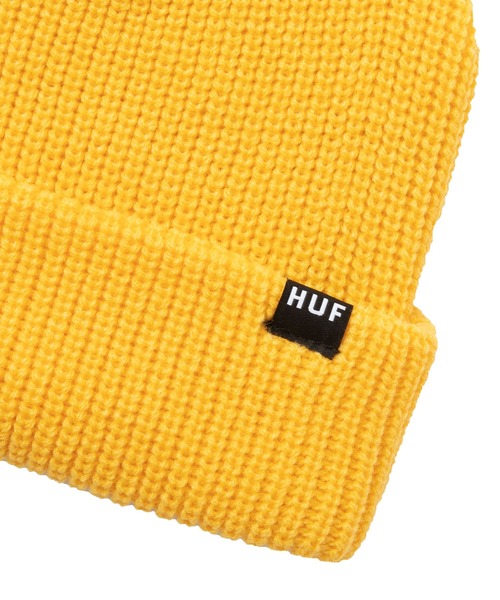 HUF（ハフ）の「ESSENTIALS USUAL BEANIE / HUF ビーニー ニット帽（ニットキャップ/ビーニー・メンズ・ブラック/ネイビー/ゴールド/ヘザーグレー/グリーン系その他・O/S）」の12枚目の写真