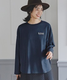 ワンポイント刺繍ロングTシャツ