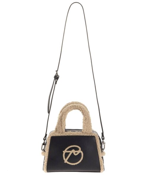 EMODA(エモダ)の「ロゴフェイクムートンバッグ(ハンドバッグ・レディース・ベージュ/ブラック・FREE)」の13枚目の写真