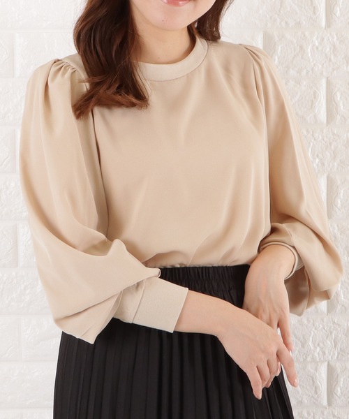 2024年♡美品♡ルネ ペプラム ブラウス ボリュームスリーブ ネイビー 38 楽天市場】【半額クーポン対象】ブラウス ボリュームスリーブ