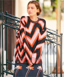ポールスミス PAUL SMITH Hot Summerモチーフニット セーター 長袖 プルオーバー M オレンジ 135224 /NQ レディース Paul Smith - ポールスミス Hot Summerモチーフニット セーター