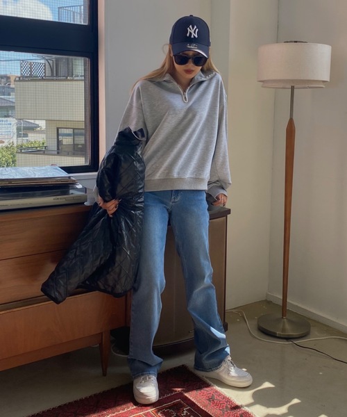 SHAGGIE(シャギー)の「ローライズフレアデニムパンツ(デニムパンツ・レディース・ブルー/ブラック・SMALL/MEDIUM)」の16枚目の写真