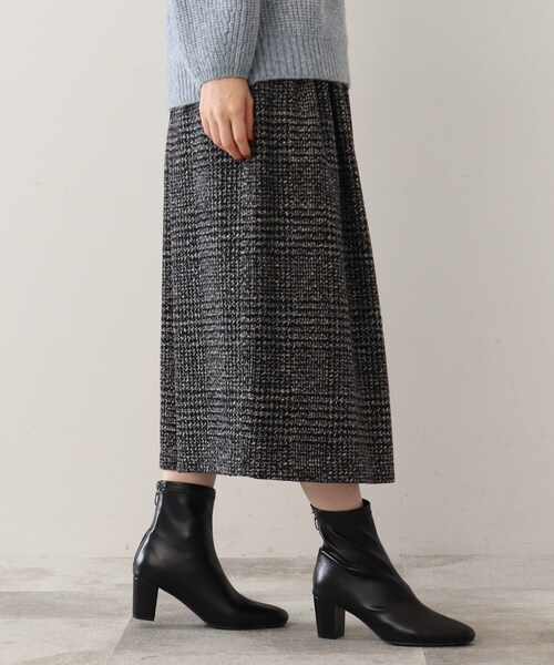 DRESKIP（ドレスキップ）の「◆ツイード風 アソートワイドリブスカート（スカート・レディース・ブラック系1/ブラック系3/ネイビー系1/イエロー系9・00）」の11枚目の写真