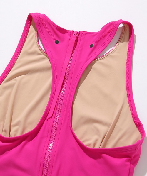 Saturdays NYC(サタデーズ ニューヨークシティ )の「All Terrain High Neck Swimsuit(水着・レディース・ピンク・L/M/S)」の7枚目の写真