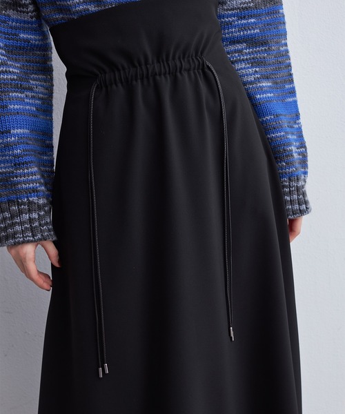 casane（カサネ）の「フロントドロストスカート（スカート・レディース・ブルー/ブラック・1/2）」の10枚目の写真